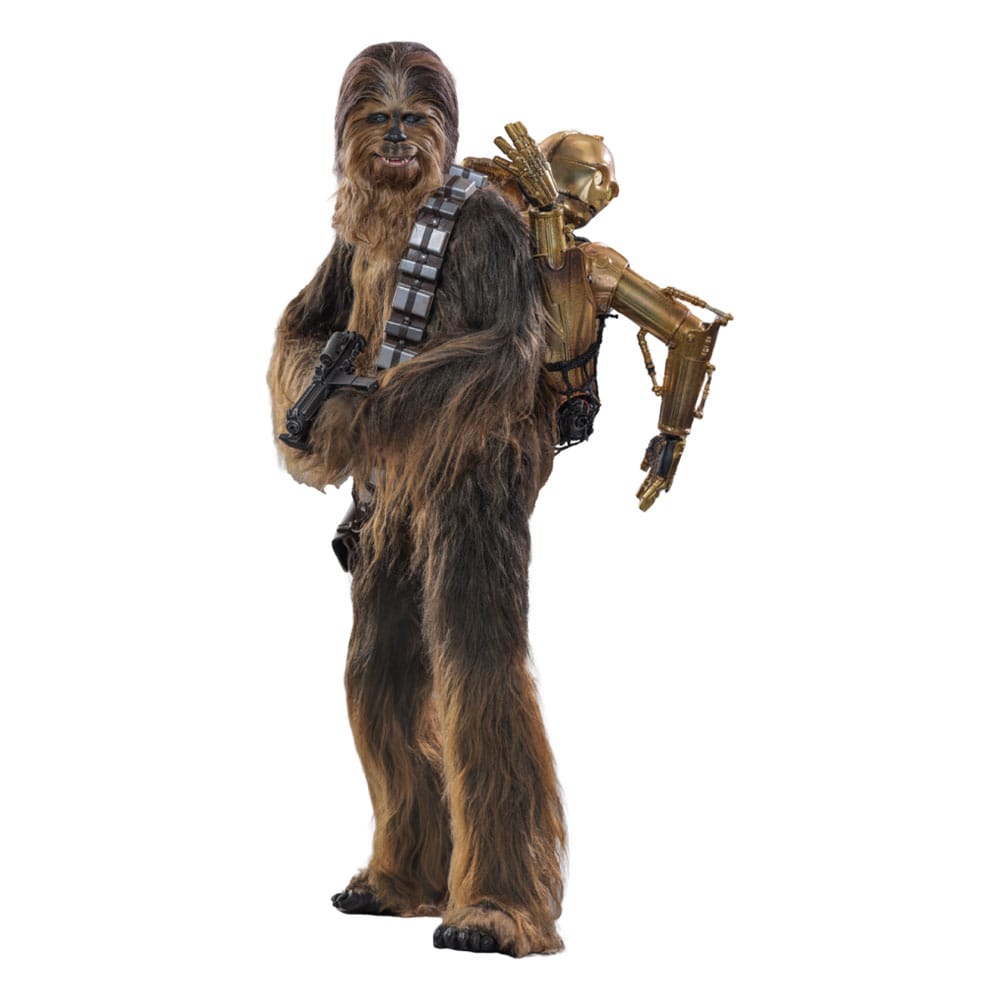 Star Wars Episode V Movie Masterpiece Action Figure 1/6 Chewbacca with C3PO