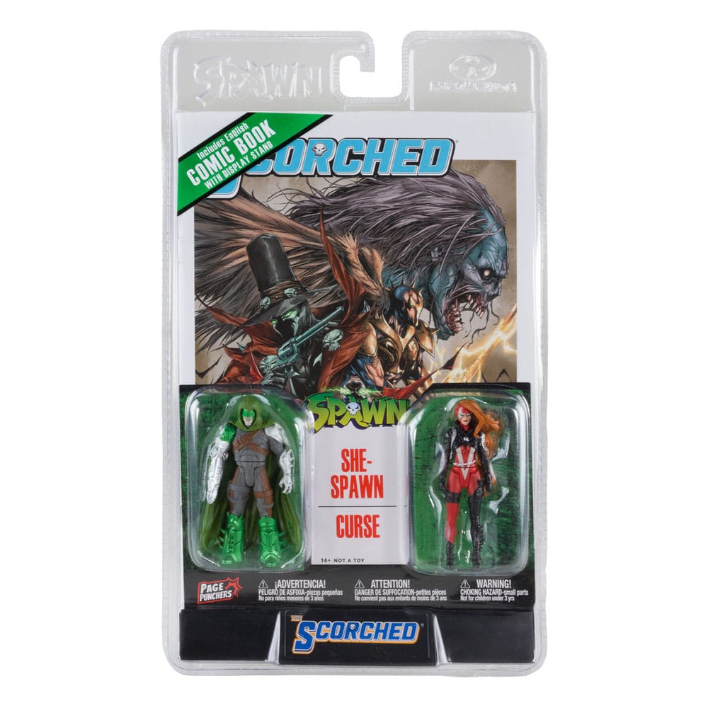 Spawn Action Figure 2-Pack with Comic Book Wave 2 She-Spawn & Curse