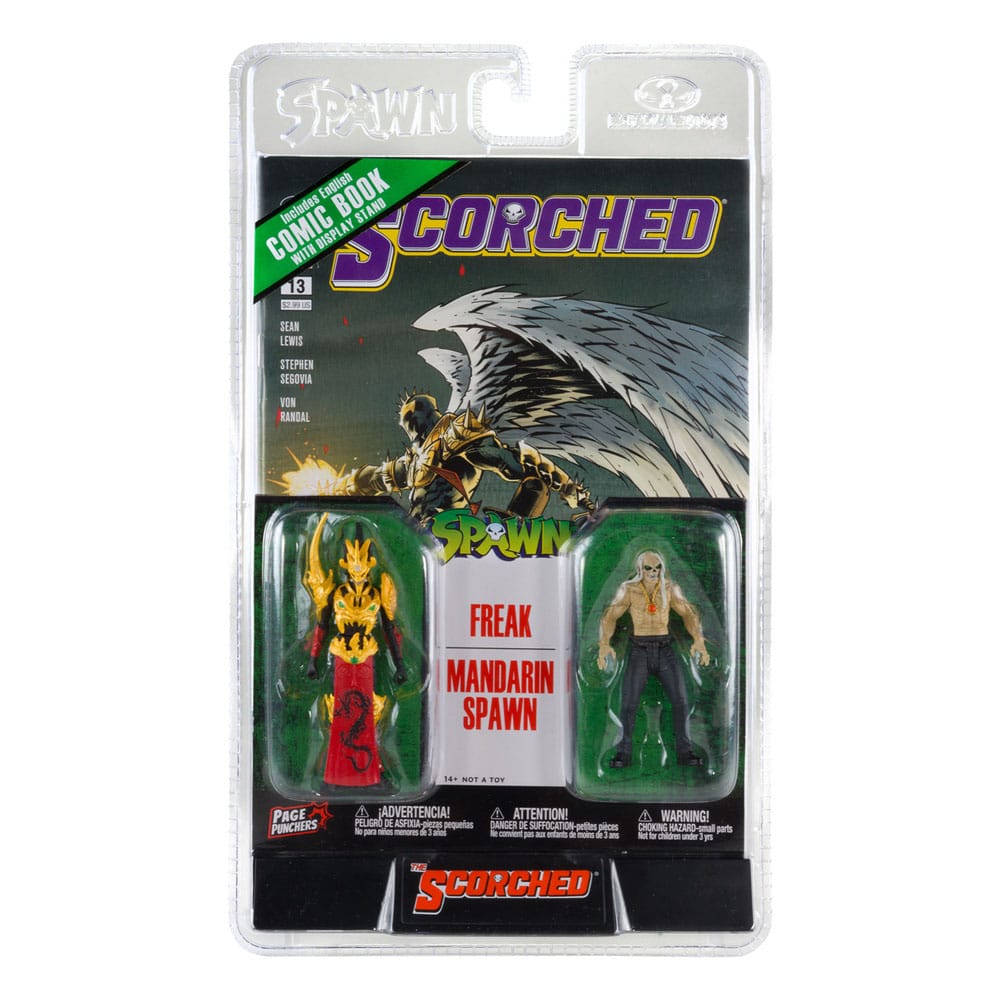 Spawn Action Figure 2-Pack with Comic Book Wave 2 Freak & Mandarin Spawn