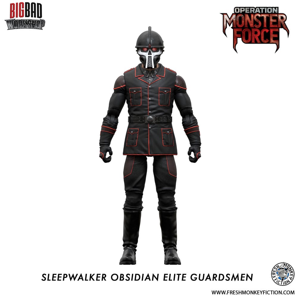 Operation: Monster Force Action Figure Sleepwalker Obsidian Elite Guardsmen