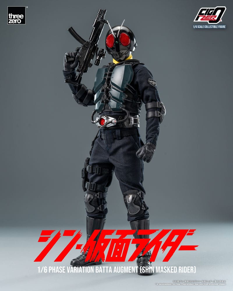 Kamen Rider FigZero Action Figure Phase Variation Batta Augment Shin Masked