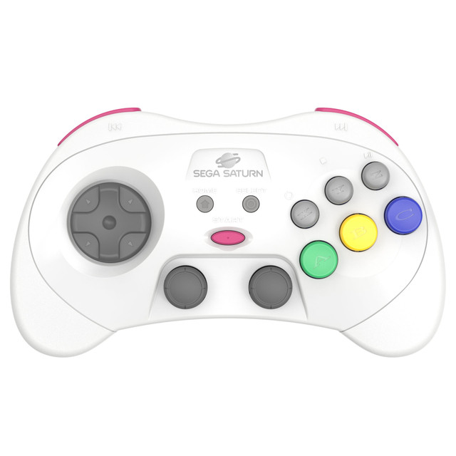 Retro-Bit SEGA Saturn Pro Wireless 2.4G Controller - White