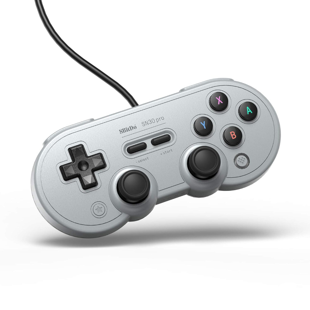 8BitDo SN30 Pro USB Gamepad Switch, Windows & Raspberry Pi (Gray Edition)