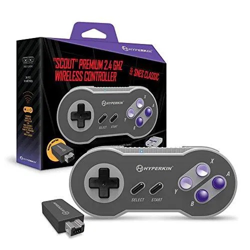 Scout Premium 2.4 GHz Wireless Controller For Super NES Classic Edition