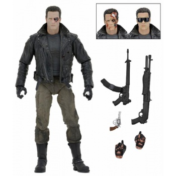 Action Figure Terminator T-800 Police Station Assault (Motorcycle Jacket)